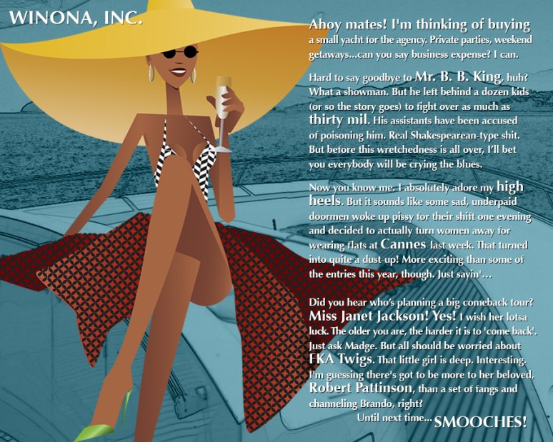 WINONA WEIGHING IN-HAPPY HOLIDAY